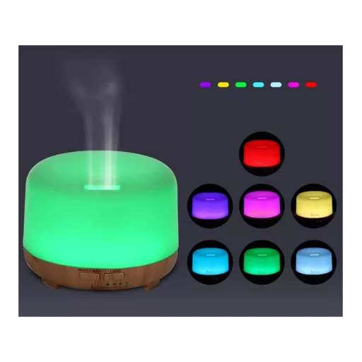 Zvlhčovač vzduchu RGB 300 ml s diaľkovým ovládaním 