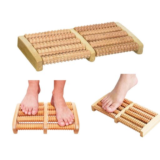 Tradičný drevený masážny prístroj na chodidlá