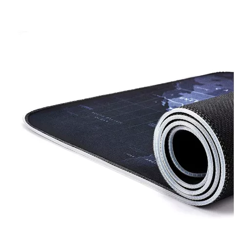 Veľká podložka pod myš s LED podsvietením 80 x 30 cm - so vzorom mapy