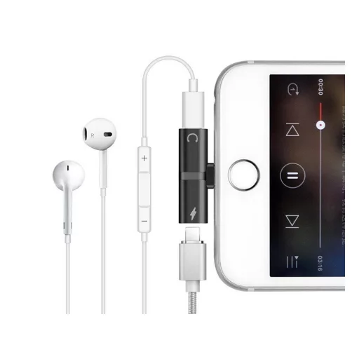 Rozbočovací adaptér Apple  - počúvanie hudby a nabíjanie súčasne