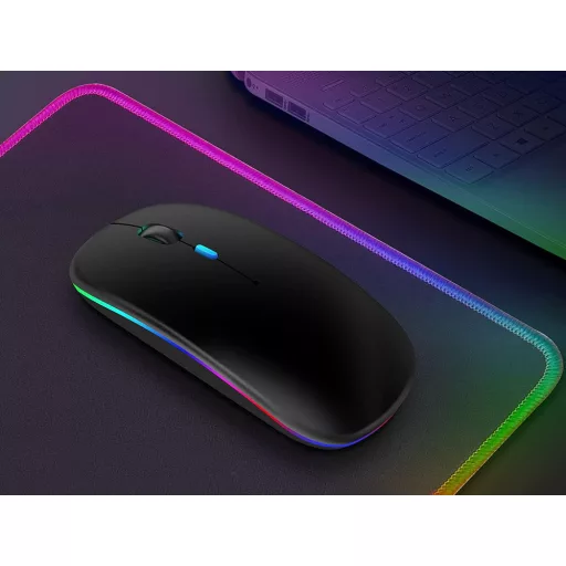 Bezdrôtová myš pre notebook alebo PC s RGB podsvietením