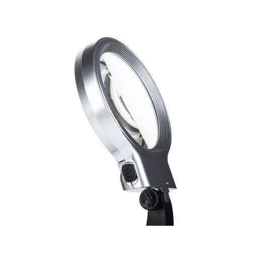 Držiačik s lupou, s 3x- 4,5x zväčšením - s 10 LED diódami