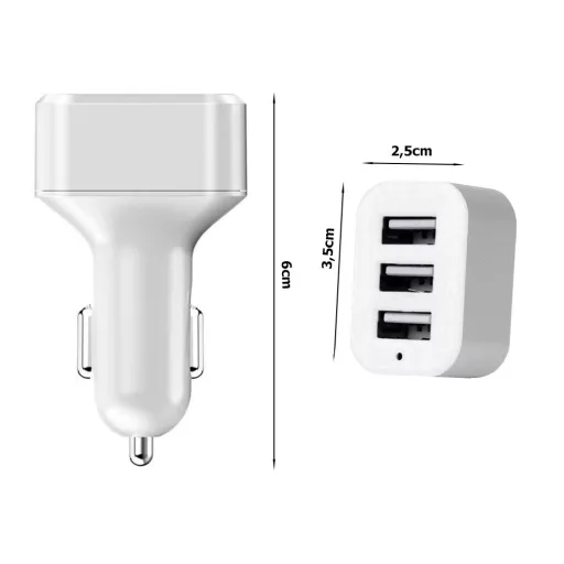 Autonabíjačka 3 USB 