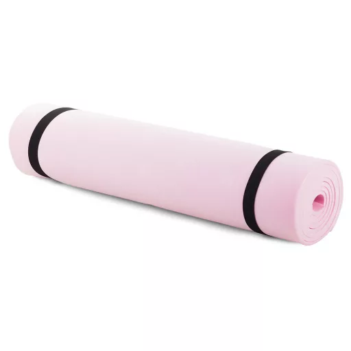 Podložka na fitness cvičenie, jogu alebo kemping - 50x180cm - ružová