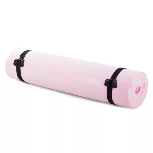 Podložka na fitness cvičenie, jogu alebo kemping - 50x180cm - ružová