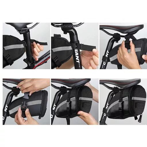 Vodotesná taška na bicykel pod sedadlo