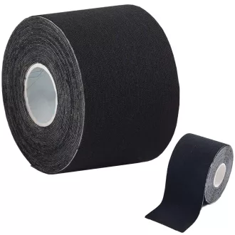   Kineziologická náplasť na fixáciu svalov v čiernej farbe - 5 metrov