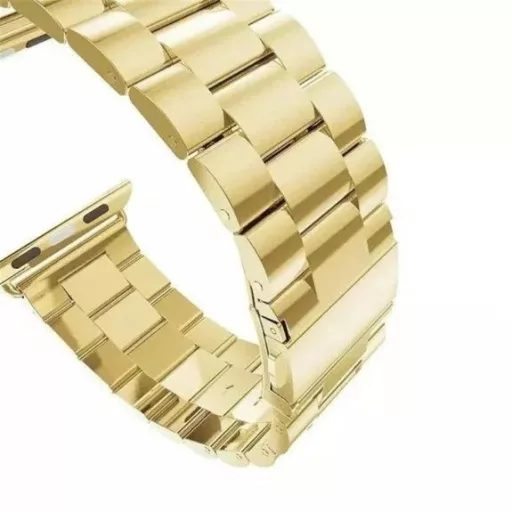 Steel Fit Gold veľký remienok z nehrdzavejúcej ocele na hodinky Apple Watch 38/40/41