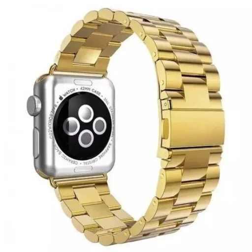 Steel Fit Gold veľký remienok z nehrdzavejúcej ocele na hodinky Apple Watch 38/40/41