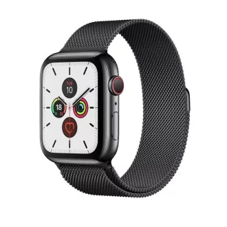   Miláno čierny kovový remienok na hodinky Apple Watch 38/40/41 (magnetický)