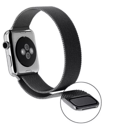 Miláno Gold kovový remienok na hodinky Apple Watch 38/40/41 (magnetický)