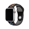 Sports Wear Black-Rainbow veľký silikonový remienok na hodinky Apple Watch 42/44/45/49