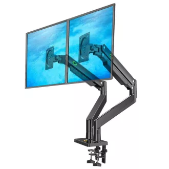   Nastaviteľný dvojitý otočný stojan na stolný monitor (22"-32") pre uhlopriečky obrazovky od 56 cm do 81 cm