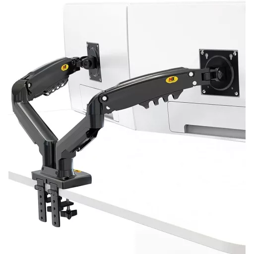 Nastaviteľný dvojitý otočný stojan na stolný monitor (17"-27") pre uhlopriečky obrazovky od 43 cm do 68 cm