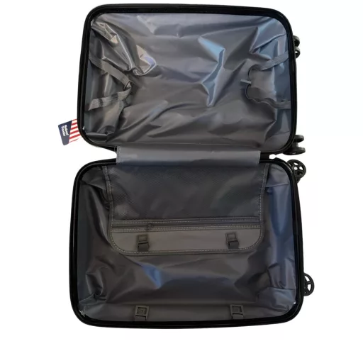 Kufor National Traveller s pevnými stenami a kolieskami - 55 x 22 x 35 cm - pre všetky letecké spoločnosti - vo farbe rose gold
