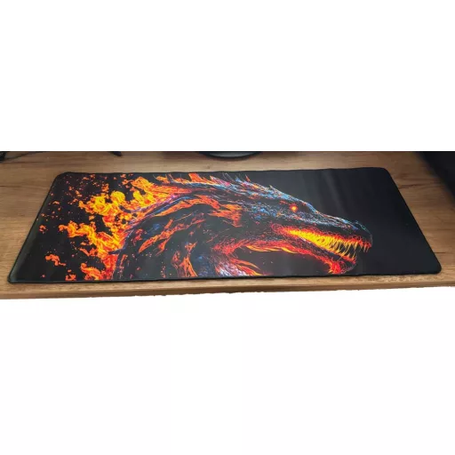 Veľká podložka pod myš 80 x 30 cm - so vzorom draka