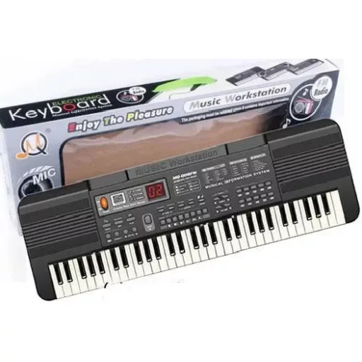 Syntetizátor 61-klávesový 5-oktávový s mikrofónom a LED displejom