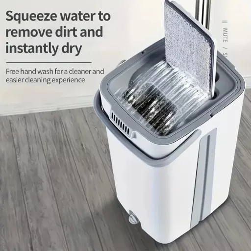 Housework teleskopický mop z mikrovlákna so špeciálnym vedrom