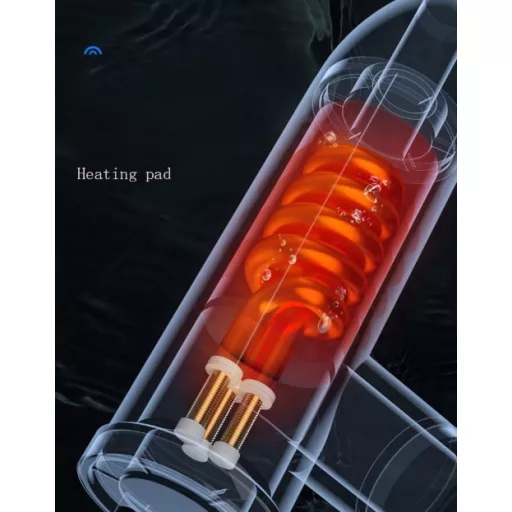 Elektrický ohrievač vody s LED displejom v bielej farbe - 3000W