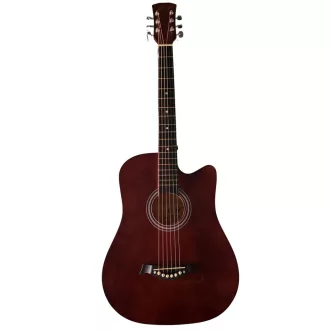 6-strunová akustická gitara - tmavohnedá (GF) 
