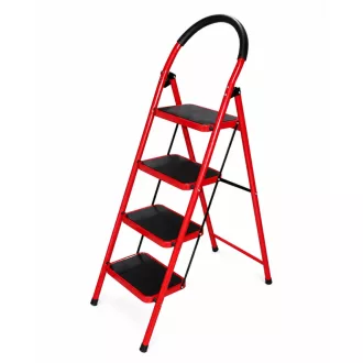 Skladací 4-stupňový hliníkový rebrík