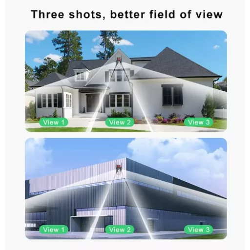 Profesionálna 12 MP vonkajšia kamera (Wi-Fi), s tromi šošovkami, funkcia nočného videnia, 10x zoom, detekcia pohybu, bezplatná aplikácia