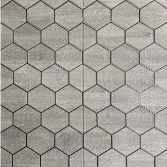   Austin sivý hexagónový (včelí plást) 3D nástenný panel (67×67 cm) – samolepiaci
