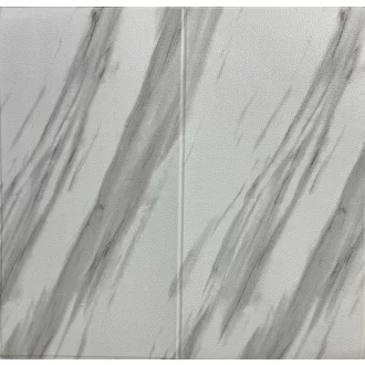   Seattle bielo-sivý štvorcový 3D nástenný panel (67×67 cm) – samolepiaci