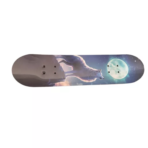 Skateboard 78 cm x 19,5 cm - USA edícia - Wolf