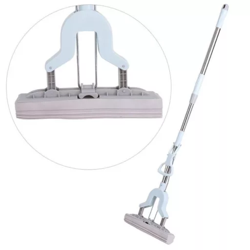 Žmýkací špongiový mop s teleskopickou rukoväťou - 135 cm