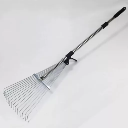 Nastaviteľné hrable na lístie s teleskopickou rukoväťou - 120 cm