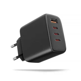   Sieťová nabíjačka 3 x USB-C, 1 x USB-A, rýchle nabíjanie, iPhone, Huawei, Samsung, Xiaomi