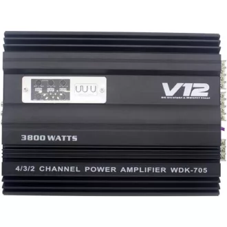 3800W 4/3/2-kanálový zosilňovač do auta - V12