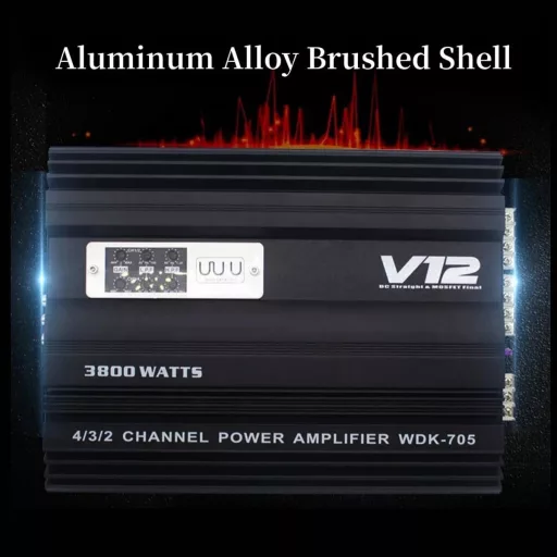 3800W 4/3/2-kanálový zosilňovač do auta - V12