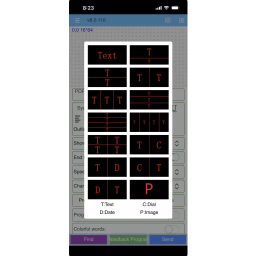 Čierny batoh s programovateľnou obrazovkou (ovládateľnou z mobilného telefónu)