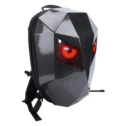 Čierny batoh s LED očami