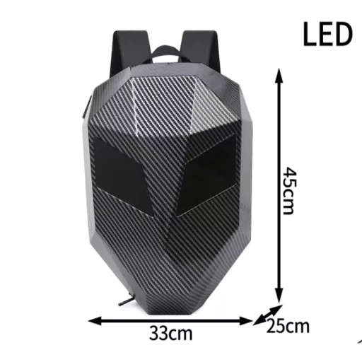 Čierny batoh s LED očami