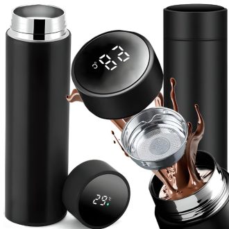   Smart termohrnček  z nehrdzavejúcej ocele s LCD displejom - 480 ml