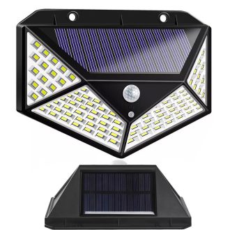   100 LED slnečné solárne pouličné osvetlenie so snímačom pohybu