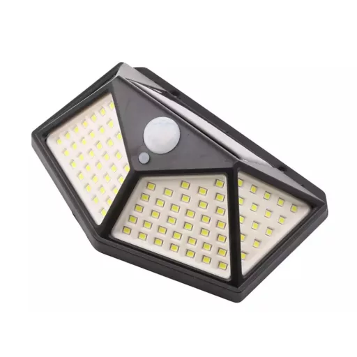 100 LED slnečné solárne pouličné osvetlenie so snímačom pohybu