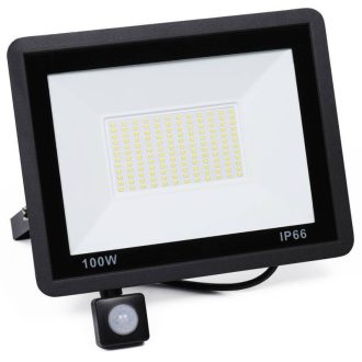   100W vodotesný LED reflektor IP66, 9000 lumenov so snímačom pohybu aj na vonkajšie použitie