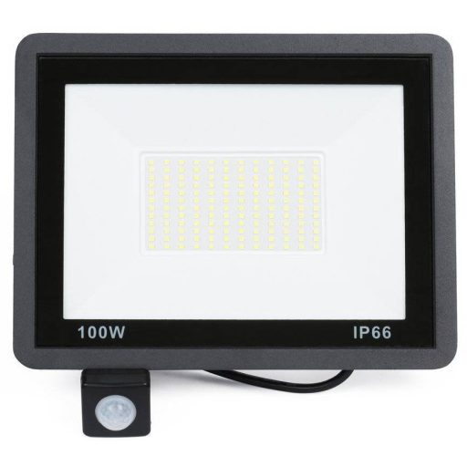 100W vodotesný LED reflektor IP66, 9000 lumenov so snímačom pohybu aj na vonkajšie použitie