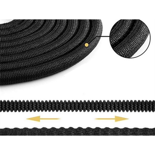 15 metrová postrekovacia hadica s hlavicou postrekovača v čiernej farbe