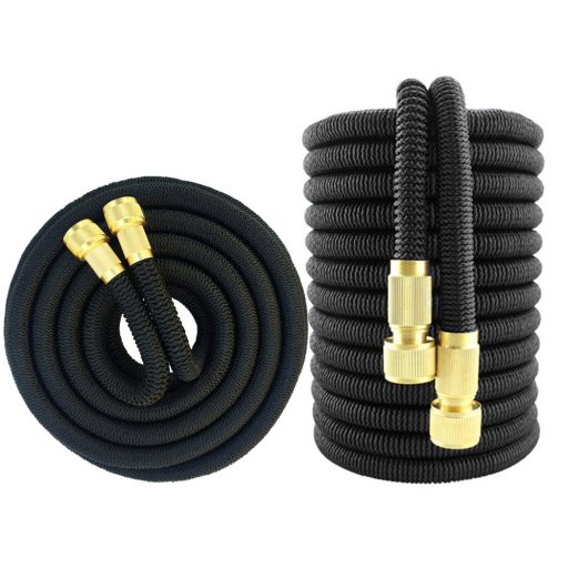 Záhradná hadica 45m s hlavicou postrekovača v čiernej farbe