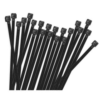   Sťahovacie pásky 25 x 250 mm, 25 x 200 mm, 25 x 150 mm, 25 x 100 mm - 100 ks, čierna